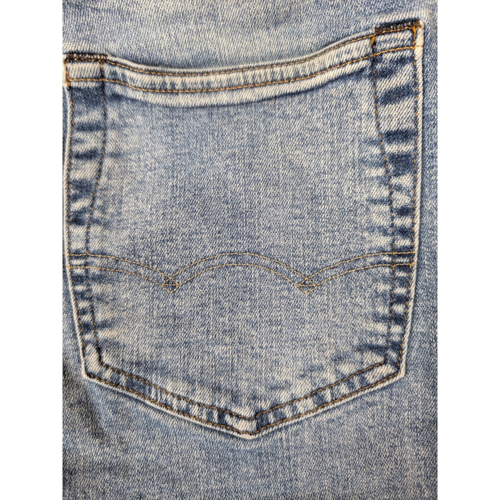 American Eagle Airflex+ Slim Jeans Mens 32x36 Light Wash Blue Denim Pants - Picture 8 of 8